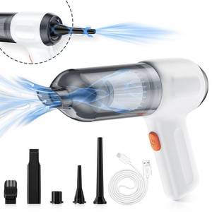 lot 4217 image: Fanisic Mini Vacuum, Cordless Handheld Car Vacuum Cleaner Rechargeable, 8000PA Strong Suction, 3 in1 Dust Buster & Air Blower & Hand Pump, Dry Use for Car, Keyboard, InflateDeflate Swim Ring