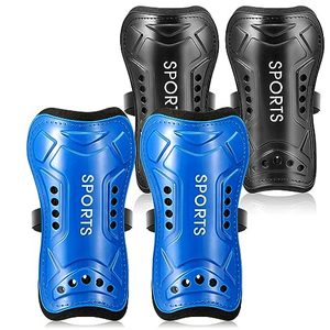 lot 4129 image: Shin Guards Soccer Youth, 2 Pair Lightweight and Breathable Soccer Shin Guards for 3-10 Years Old Boys Girls Kids Reduce Shocks and Injuries