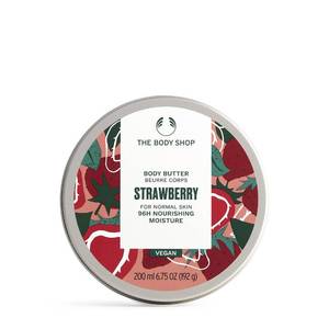 lot 4130 image: The Body Shop Strawberry Body Butter, 6.75 Oz