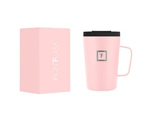 lot 4136 image: IRON °FLASK Grip Coffee Mug 2.0-12 Oz, Leak Proof, Vacuum Insulated Stainless Steel Bottle, Double Walled, Thermo Travel, Hot Cold, Water Metal Canteen - Rose