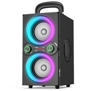 lot 4156 image: TPyesss Bluetooth Speakers, 80W(Peak) Wireless TWS Portable Bluetooth Speaker, Beat-Driven Lights, 100dB Loud Stereo Speaker with BassUp, Speakers with Subwoofer for Outdoor, Party, Camping