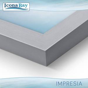 lot 4176 image: Icona Bay 5x7 Picture Frame Set (Gray, 2 Pack), Simple Modern Design, Table Top Kickstand and Wall Hanging Hooks Included, Impresia Collection