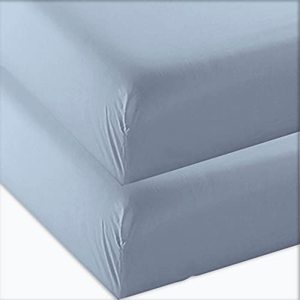 lot 4183 image: 4ULIFE 2-Pack Twin Fitted Sheets, Prime 1800 Series Double Brushed Microfiber,Ultra Soft & Comfortable,Light Blue