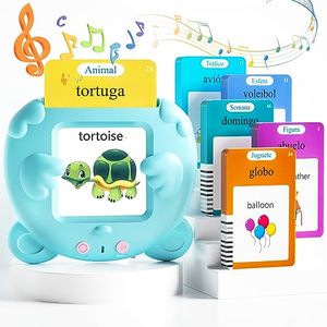 lot 4186 image: Spanish &amp English Talking Flash Cards for Toddlers 2-4 Years Old, 510 Sight Words Bilingual Learning Toys for Children, Autism Sensory Speech Therapy Toys, Espanola Pocket Vocabulary Educational Games
