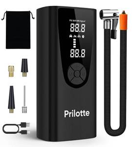 lot 4189 image: Tire Inflator Portable Air Compressor-Upgrade 20000 mAh Air Pump for Car -150 PSI Electric Tire Inflation-Cordless Tire Pump with Pressure Gauge Emergency Light for Motor, Bike, Ball, Black