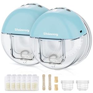 lot 4206 image: Hands Free Breast Pump, Double Wearable Electric Breast Pump, Rechargeable Portable Silicone Breast Pump with 2 Modes & 9 Levels,LCD Display Memory Function, 24mm Flange