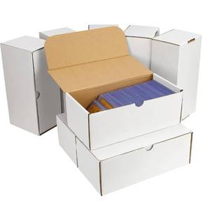lot 4250 image: EBOAUSI Trading Card Storage Box with Dividers,Trading Card Storage Box fits Baseball Card,Football Card,Basketball Card,Diverse cards-Labels8pcs Card Divider