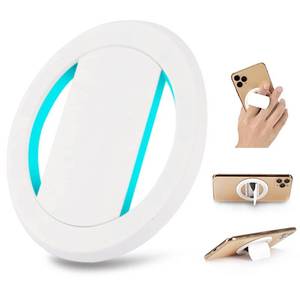 lot 4278 image: VOVIGGOL Snap Phone Grip Elastic Cell Phone Holder Strap for Hand, 360° Rotation Ultra-Thin Phone Ring Holder Finger Kickstand Loop Phone Stand Compatible with iPhone, Samsung etc (White)