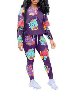 lot 4293 image: EOSIEDUR Womens Two Piece Outfits Zip Tops Jacket and Elastic Waistband Pants Women Sweatsuit Tracksuit Sets, 90s XL