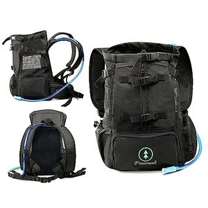 lot 4301 image: Pinemont Dog Backpack Carrier - Premium Dog Carrier Backpacks with Water Hydration Bladder - Dog Carriers for Small Dogs Up to 15 LBS - Ideal for Hiking and Outdoor Adventures