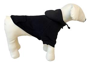 lot 4306 image: Lovelonglong Pet Clothing Clothes Dog Coat Hoodies Winter Autumn Sweatshirt for Small Middle Large Size Dogs 11 Colors 100% Cotton 2018 New (XL, Black)