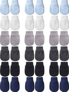 lot 4309 image: 18 Pairs Newborn Baby Mittens Infant Toddler Gloves No Scratch Mittens Gloves for 0-6 Months Baby Boys Girls