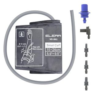 lot 4319 image: Pediatric Blood Pressure Cuff for Kids & Women - Small Child BP Cuff (5.9-9.5 Inch Arm Circumference), Compatible with Most Monitors - Replacement Cuff with 5 Connectors