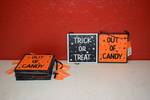 12 Two-Sided Halloween Wood Signs