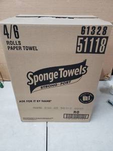 lot 3894 image: Sponge Towels Strong Fort 24 Rolls