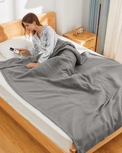 lot 3902 image: Heated Blanket Electric Blanket Full Size, 72 x 84 Heating Blanket with 6 Heating Levels & 1-10 Hours Auto Off, Electric Heated Blanket with ETL & FCC Certification for Home Office Use, Silver Gray