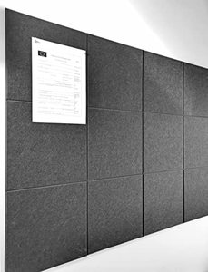 lot 3910 image: DECORITA Black Cork Board 47x35 - 12 Pack Felt Wall Tiles with Safe Removable Adhesive Tabs, Large Cork Board 48 x 36 inches Cork Board for Office Large Cork Boards for Walls 72 x 48 - Gray Black