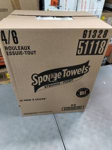 lot 1366 image: 24pk Sponge Towels 64 Towels Per Roll 2 Ply