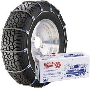 lot 1367 image: SCC TC2111MM Radial Chain LT Cable Tire Traction Chain for Light Trucks - Set of 2