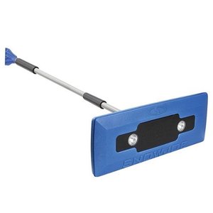 lot 1386 image: Snow Joe - 4-In-1 Telescoping Snow Broom  Ice Scraper - Blue