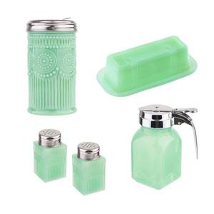 lot 1387 image: Tablecraft Jadeite Glass Collection Kit