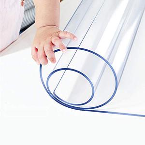 lot 1392 image: Wadrac 59x59 inch Square Clear Protector Plastic Table Cloths PVC Night Stand Table Cover Mat Office Desk Mat Shelf Surface Protection Crystal Children Painting Cover Pad Transprent Rectangular
