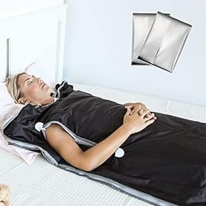 lot 1397 image: LifePro Sauna Blanket for Detoxification - Portable Far Infrared Sauna for Home Detox Calm Your Body and Mind Regular Black (B09Y9KK6XL)