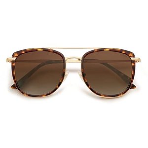 lot 1436 image: SOJOS Retro Aviator Square Polarized Sunglasses For Women Men,Vintage Womens Sun Glasses Shades UV400 SJ2180 with Tortoise Brown Grading
