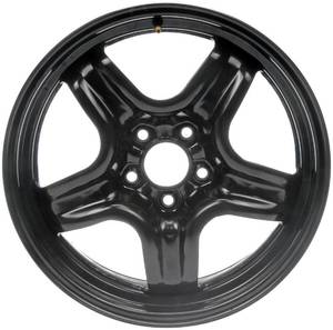 lot 2770 image: Dorman 939-101 17 x 7 In. Steel Wheel Compatible with Select Chevrolet  Pontiac  Saturn Models, Black