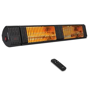 lot 5620 image: thermomate Infrared Electric Patio Heater, 3000W Carbon Fiber Heating for OutdoorIndoor, Porch, Deck, Garage with Remote 24 Hours Timer, Hard Wired 240V