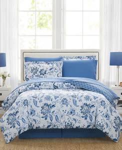 lot 2799 image: Diana 8-Pc. Reversible King Comforter Set