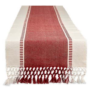 lot 2809 image: Design Imports Barn Dobby Stripe Table Runner, 13 x 108