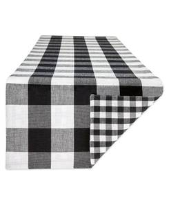 lot 2810 image: Design Imports Reversible Gingham - Buffalo Check Table Runner, 14 x 72