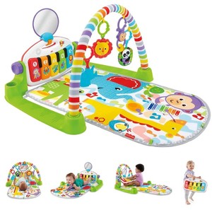 lot 1384 image: Fisher-Price Baby Playmat Deluxe Kick &amp Play Piano Gym with Musical -Toy Lights &amp Smart Stages Learning Content for Newborn to Toddler