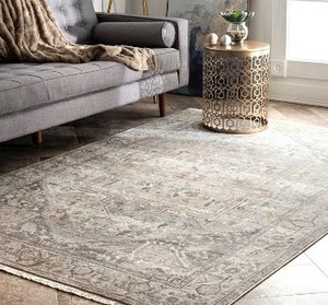 lot 1385 image: NuLoom Mystic Silver Rug 26 x 8ft