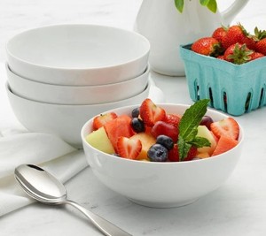 lot 2811 image: Lifetime Brands Everyday White 26oz Cereal Bowl (4 Pack)
