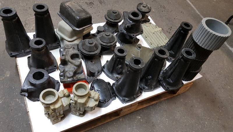 lot 6445 image: Pallet of plastic parts that are left over inventory from the Payr plastic engine plant in Leavenworth.