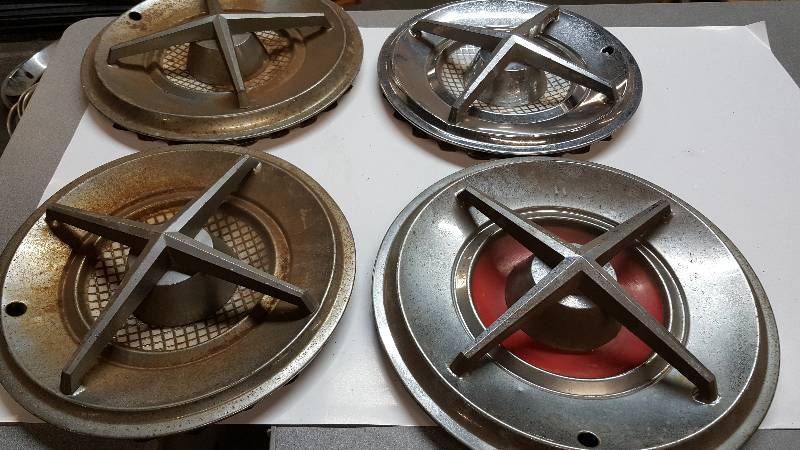 lot 6392 image: Early style Lancer 4 bar wheel covers