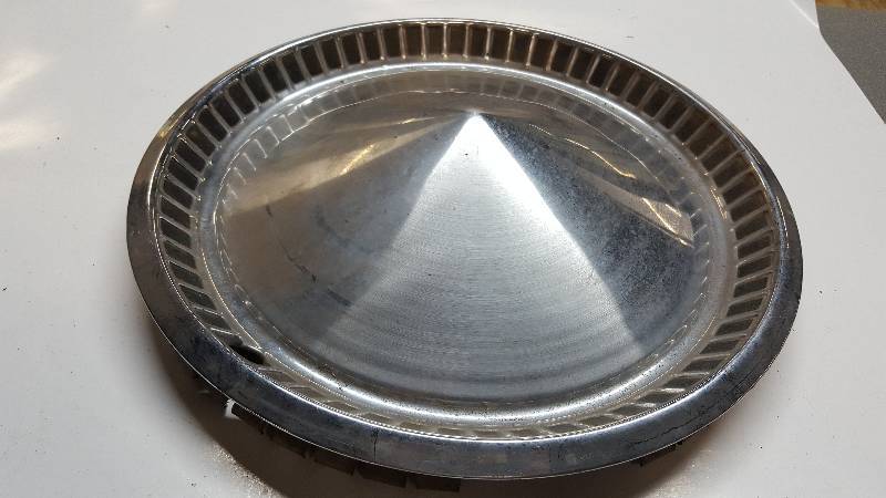 lot 6404 image: Single Plymouth cone style wheel cover with OUT dimples I have a bunch of these as single lots