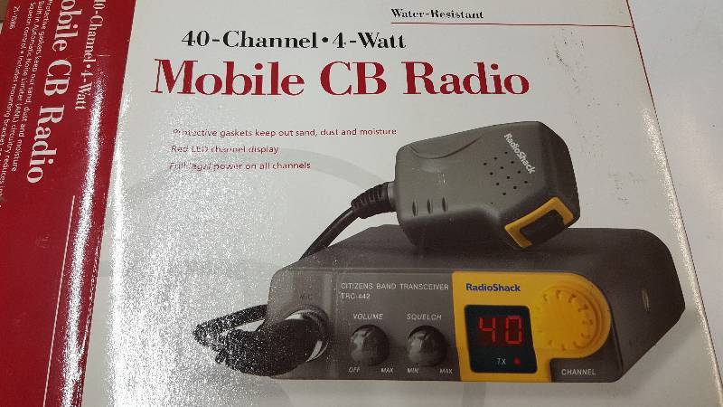 lot 6360 image: Like new Midland 77-113 CB Radio 40 Channel With Weather Monitor in a Radio Shack box