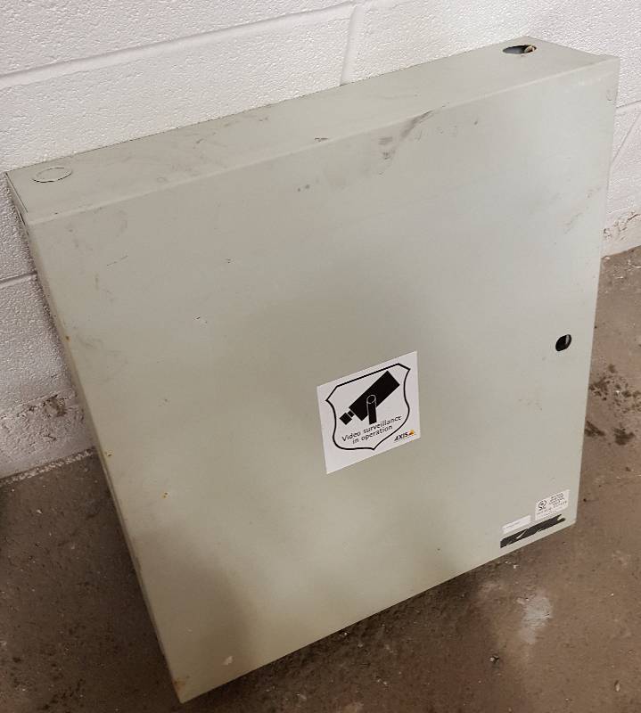 lot 6370 image: Hamilton Safe company electrical box for equipment 20 X 19 X 4-12