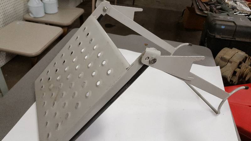 lot 6375 image: Paint bucket or tools fit this ladder topper tray.  New