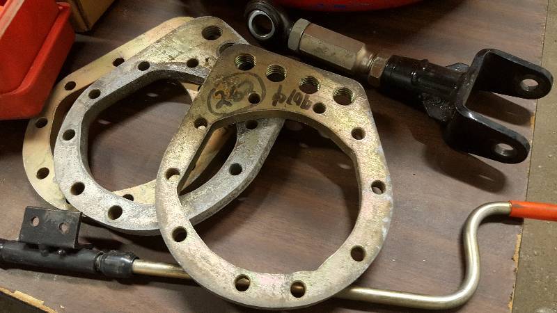 lot 6382 image: A few Circle Track race car pieces including the brake pedal proportioning valve adjuster