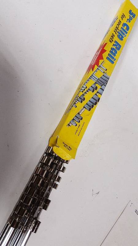 lot 6343 image: New package of the 3 different size sockets storage bars