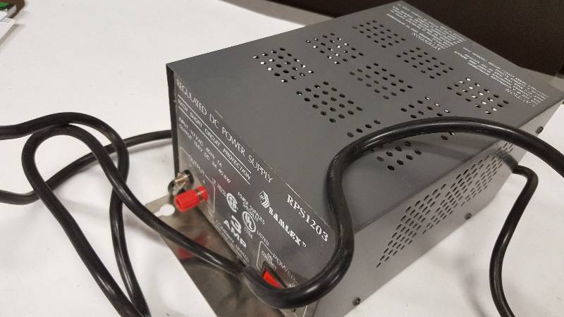 lot 6350 image: Samlex RPS-1203 3 Amp General Purpose Power Supply With 13.8v DC Output