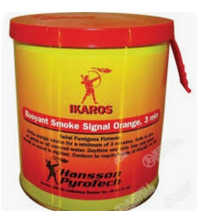 lot 350018 image: Ikaros  Hansson PyroTech - CI3421P - Ikaros Buoyant Smoke, YellowRed  Retail$59.99