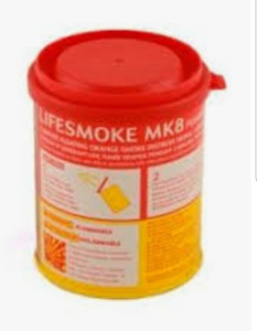 lot 350029 image: PAINS WESSEX LIFESMOKE MK9 3-MINUTE FLOATING SMOKE SIGNAL Retail$49.99