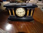 Antique Gilbert mantle clock w/key.