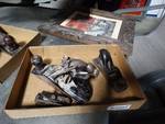 Lot of wood hand planes.