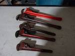 5 Pipe wrenches 4 are ridgid, 2 - 24
